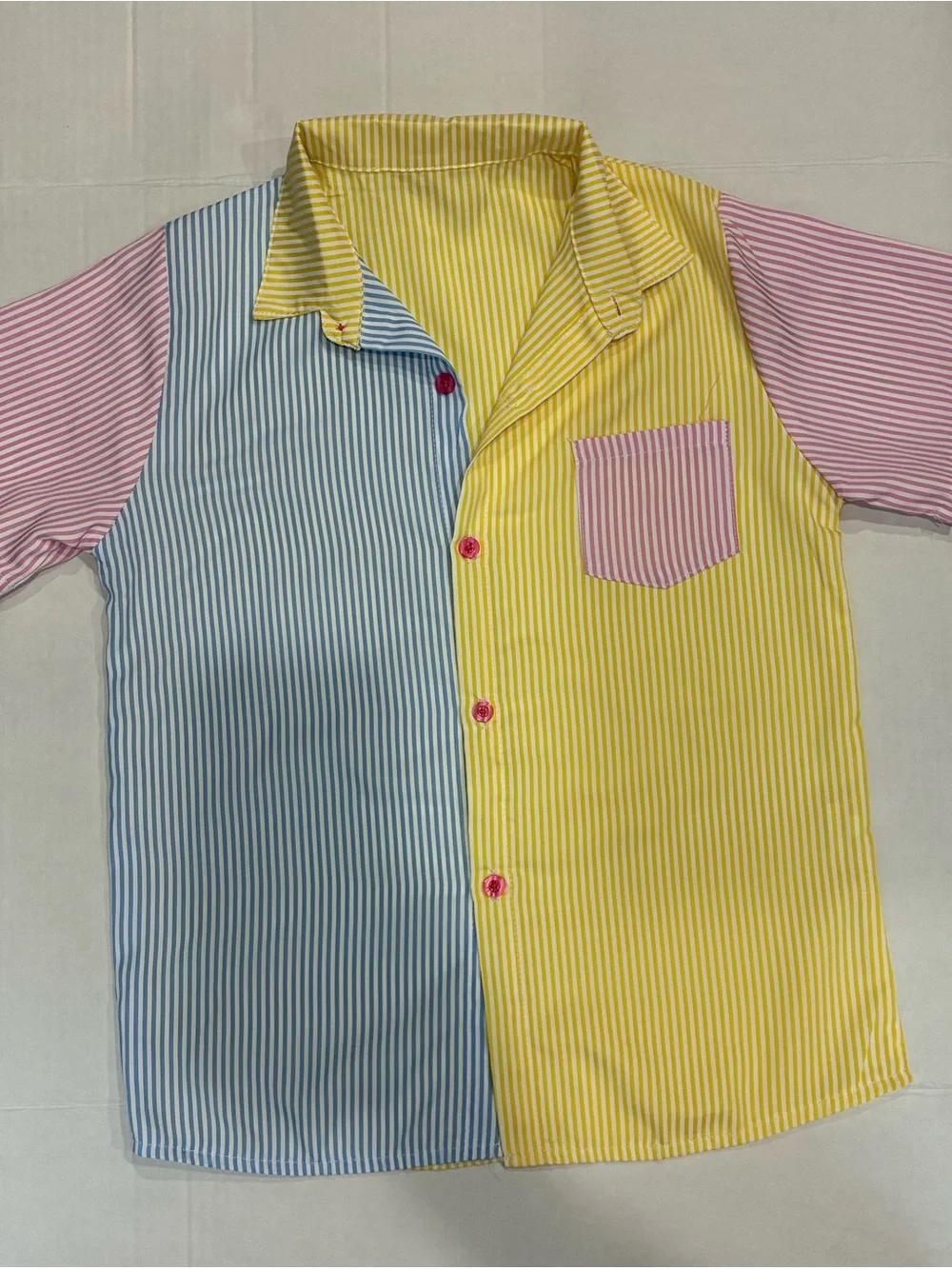 VTG Tommy Hilfiger Girls 2pc Outfit Set Size 7 Pastel Shirt Cargo Pants